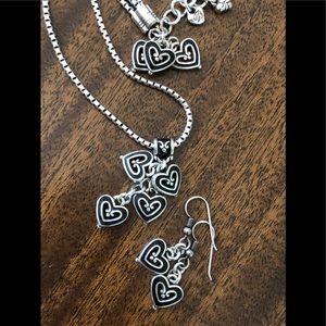 Brighton VIENNA HEARTS necklace/bracelet/earrings set